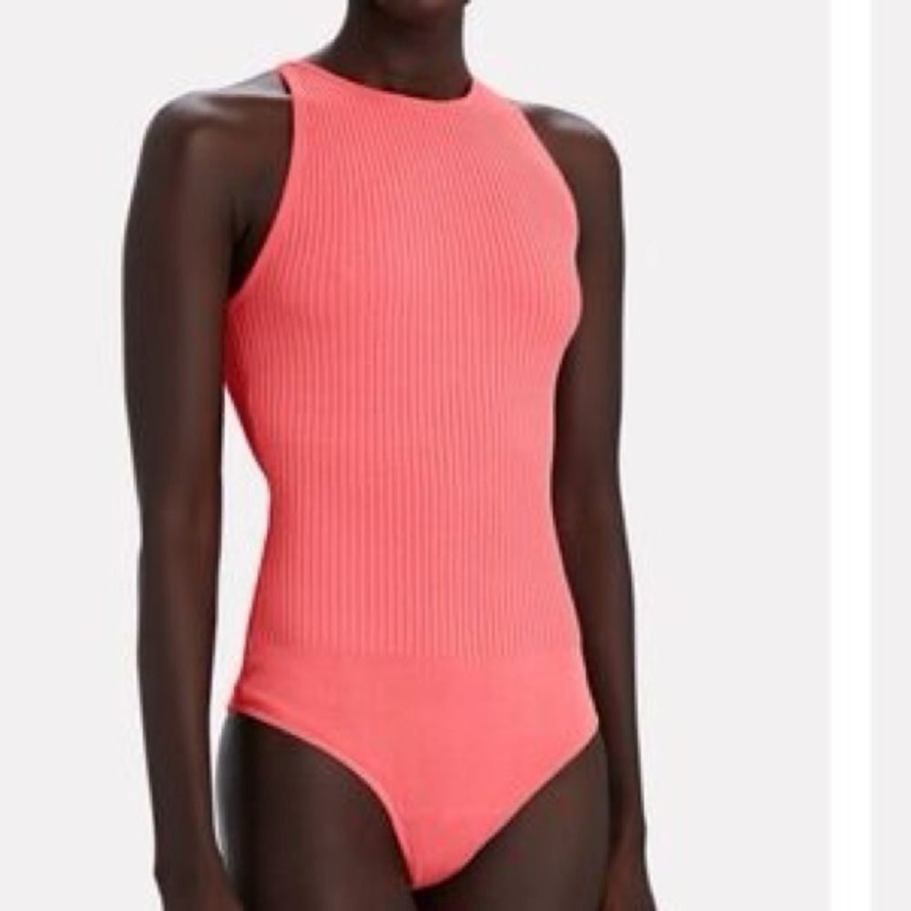 A.L.C Ashley Rib Knit High Neck Bodysuit (T3)